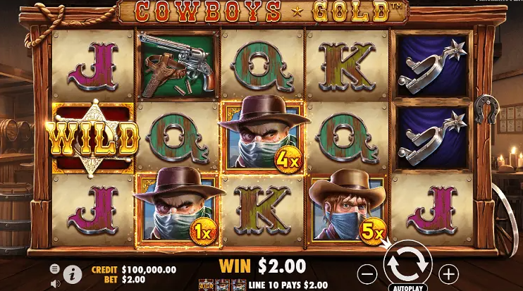 Mách bạn cách chơi Cowboys Gold Slot tại AFB168VN